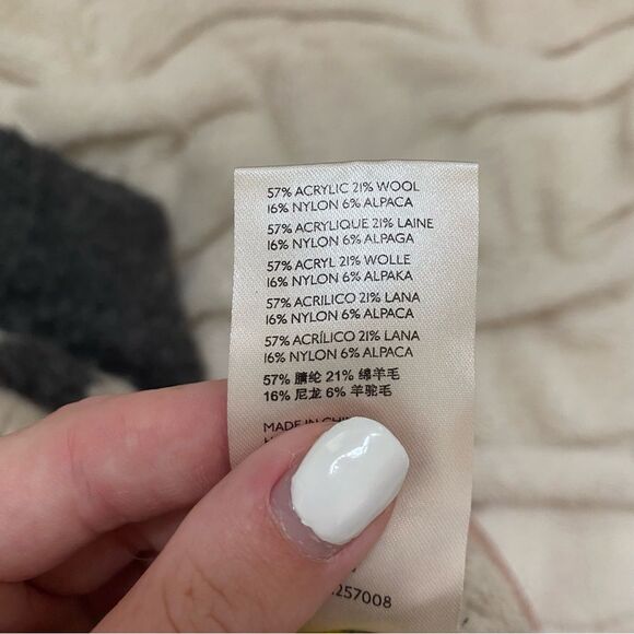 Free People Alpaca/Wool blend Nordic Rainbow Stripe Oversized Chunky Sweater - Picture 7 of 7